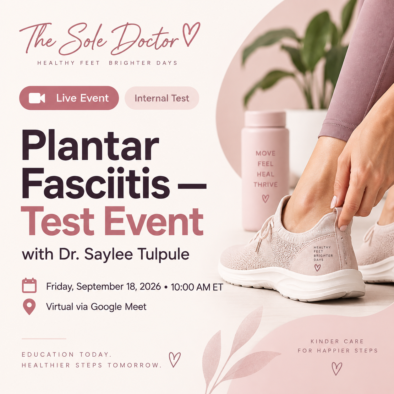Plantar Fasciitis - Test Event