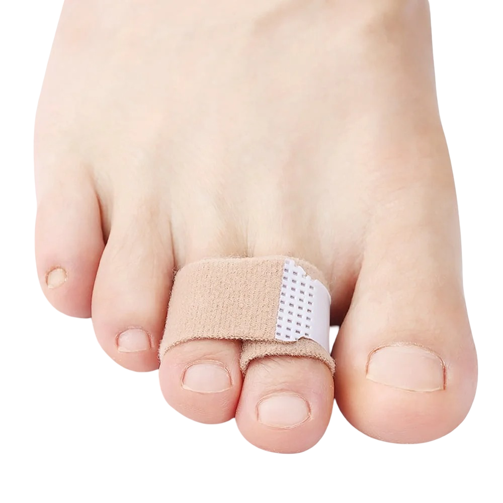 ZenToes ZenToes Hammer Toe Straightener, Broken Toe Splint & Buddy Wraps, 4 Ct | Buddy tape alternative for broken toe. For women & men. Foam-padded, adjustable hold. Washable & reusable. Fits in any shoe.